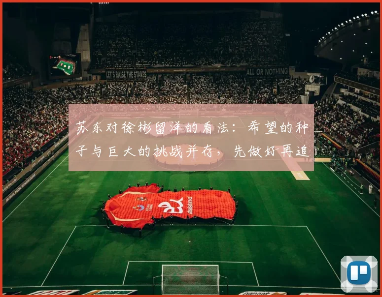 苏东对徐彬留洋的看法：希望的种子与巨大的挑战并存，先做好再追求完美